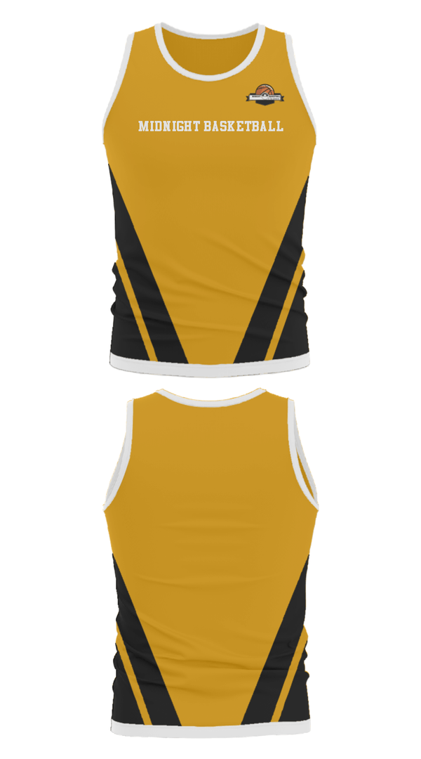 Tank Top, Midnight Basketball, Men's Basketball, Teamtime, Team time, sublimation, custom sports apparel, team uniforms, spirit wear, spiritwear, sports uniforms, custom shirts, team store, custom team store, fundraiser sports, apparel fundraiser