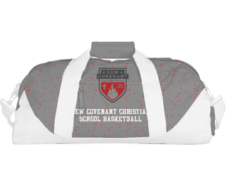 Duffle Bag, New Covenant Christian School Basketball, Men's Basketball, Teamtime, Team time, sublimation, custom sports apparel, team uniforms, spirit wear, spiritwear, sports uniforms, custom shirts, team store, custom team store, fundraiser sports, apparel fundraiser