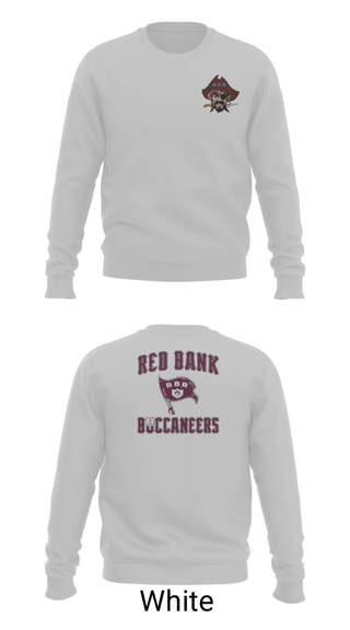 Crew Neck Sweatshirt, Red Bank Regional High School Basketball, Women's Basketball, Teamtime, Team time, sublimation, custom sports apparel, team uniforms, spirit wear, spiritwear, sports uniforms, custom shirts, team store, custom team store, fundraiser sports, apparel fundraiser