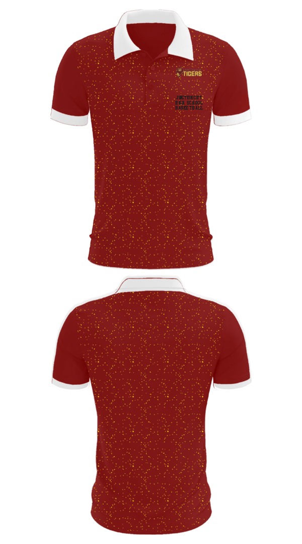 Short Sleeve Performance Polo, Junction City High School Basketball, Men's Basketball, Teamtime, Team time, sublimation, custom sports apparel, team uniforms, spirit wear, spiritwear, sports uniforms, custom shirts, team store, custom team store, fundraiser sports, apparel fundraiser