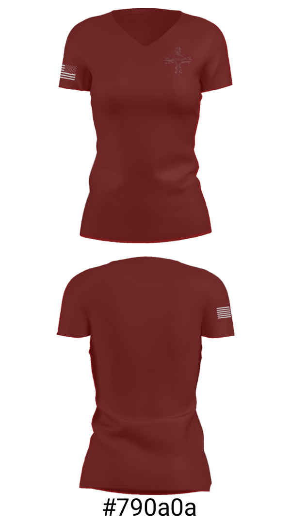 Women's Short Sleeve Vneck Shirt, Sacred Heart of Jesus School, Spirit Store, Teamtime, Team time, sublimation, custom sports apparel, team uniforms, spirit wear, spiritwear, sports uniforms, custom shirts, team store, custom team store, fundraiser sports, apparel fundraiser
