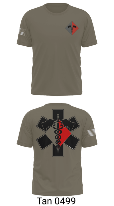 MEDICS 307th AEB 3679991 Short Sleeve Performance Shirt - 38