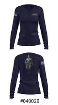 3rd SF Group 78049709 Women's Long Sleeve V-neck Shirt - 7