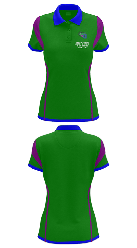 Women's Short Sleeve Performance Polo, James N Gamble Montessori Junior High School  Basketball, Women's Basketball, Teamtime, Team time, sublimation, custom sports apparel, team uniforms, spirit wear, spiritwear, sports uniforms, custom shirts, team store, custom team store, fundraiser sports, apparel fundraiser