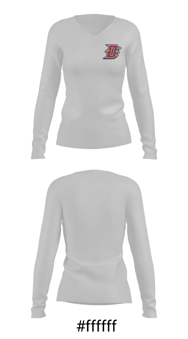 Women's Long Sleeve Vneck Shirt, Dover Area High School Wrestling, Wrestling, Teamtime, Team time, sublimation, custom sports apparel, team uniforms, spirit wear, spiritwear, sports uniforms, custom shirts, team store, custom team store, fundraiser sports, apparel fundraiser