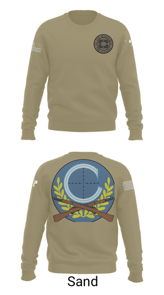 Crew Neck Sweatshirt, El Cid Marksmen, the Competitive Shooting Club at The Citadel, , Teamtime, Team time, sublimation, custom sports apparel, team uniforms, spirit wear, spiritwear, sports uniforms, custom shirts, team store, custom team store, fundraiser sports, apparel fundraiser