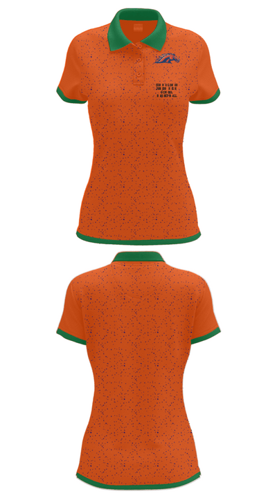 Cerro Gordo Junior High School Basketball 23902465 Women's Short Sleeve Performance Polo  - 33