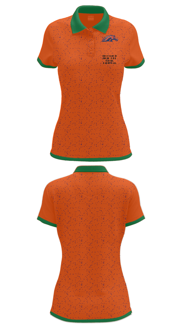 Women's Short Sleeve Performance Polo, Cerro Gordo Junior High School Basketball, Women's Basketball, Teamtime, Team time, sublimation, custom sports apparel, team uniforms, spirit wear, spiritwear, sports uniforms, custom shirts, team store, custom team store, fundraiser sports, apparel fundraiser