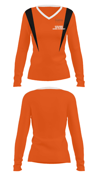 Women's Long Sleeve Vneck Shirt, Middlebury Union High School Ice Hockey, Ice Hockey, Teamtime, Team time, sublimation, custom sports apparel, team uniforms, spirit wear, spiritwear, sports uniforms, custom shirts, team store, custom team store, fundraiser sports, apparel fundraiser