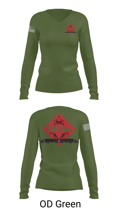 CLB4 18081241 Women's Long Sleeve V-neck Shirt - 31