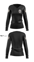 Ridgecrest Police Department 3388800 Women's Long Sleeve V-neck Shirt - 3