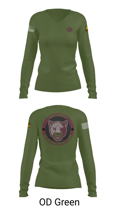 Ross Rangers 12757197 Women's Long Sleeve V-neck Shirt - 57