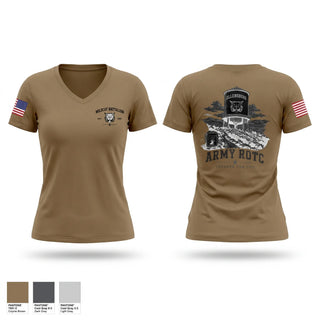 Womens Short Sleeve Vneck Shirt, WILDCAT BATTALION, Army, Teamtime, Team time, sublimation, custom sports apparel, team uniforms, spirit wear, spiritwear, sports uniforms, custom shirts, team store, custom team store, fundraiser sports, apparel fundraiser