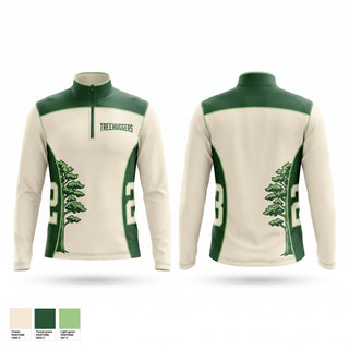 Quarter Zip Jacket, Treehuggers, Men's Basketball, Teamtime, Team time, sublimation, custom sports apparel, team uniforms, spirit wear, spiritwear, sports uniforms, custom shirts, team store, custom team store, fundraiser sports, apparel fundraiser