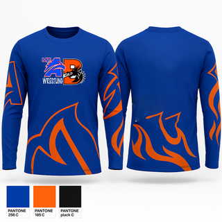 Long Sleeve Performance Shirt, Mt Ararat Brunswick Wrestling, Wrestling, Teamtime, Team time, sublimation, custom sports apparel, team uniforms, spirit wear, spiritwear, sports uniforms, custom shirts, team store, custom team store, fundraiser sports, apparel fundraiser
