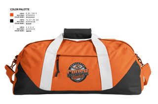 Duffle Bag, Shreveport Crush, Baseball, Teamtime, Team time, sublimation, custom sports apparel, team uniforms, spirit wear, spiritwear, sports uniforms, custom shirts, team store, custom team store, fundraiser sports, apparel fundraiser