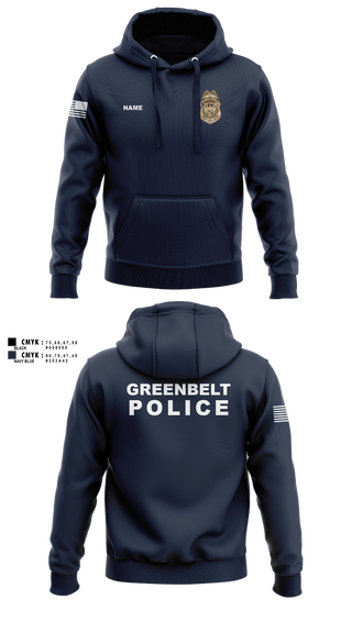 Hoodie, Greenbelt Police Department, Police, Teamtime, Team time, sublimation, custom sports apparel, team uniforms, spirit wear, spiritwear, sports uniforms, custom shirts, team store, custom team store, fundraiser sports, apparel fundraiser
