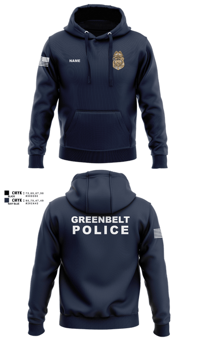 Greenbelt Police Department 4666153 Hoodie - 1