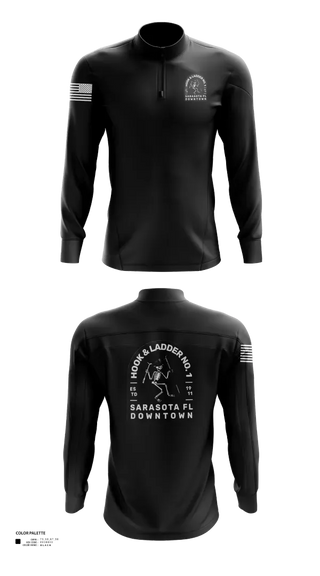 Quarter Zip Jacket, Sarasota county fire dept sta 1, Fire Department, Teamtime, Team time, sublimation, custom sports apparel, team uniforms, spirit wear, spiritwear, sports uniforms, custom shirts, team store, custom team store, fundraiser sports, apparel fundraiser