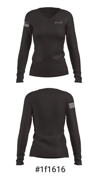 Women's Long Sleeve Vneck Shirt, Johnston Trucking LLC, , Teamtime, Team time, sublimation, custom sports apparel, team uniforms, spirit wear, spiritwear, sports uniforms, custom shirts, team store, custom team store, fundraiser sports, apparel fundraiser
