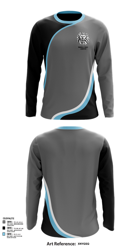 Long Sleeve Performance Shirt, Warhill Cross Country, Cross Country, Teamtime, Team time, sublimation, custom sports apparel, team uniforms, spirit wear, spiritwear, sports uniforms, custom shirts, team store, custom team store, fundraiser sports, apparel fundraiser
