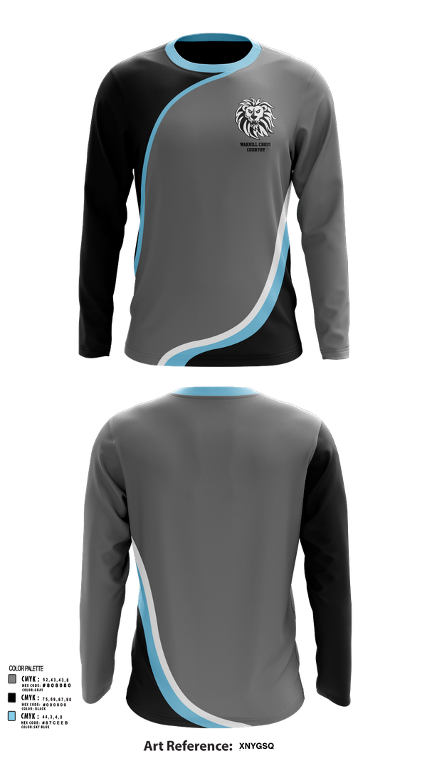 Long Sleeve Performance Shirt, Warhill Cross Country, Cross Country, Teamtime, Team time, sublimation, custom sports apparel, team uniforms, spirit wear, spiritwear, sports uniforms, custom shirts, team store, custom team store, fundraiser sports, apparel fundraiser