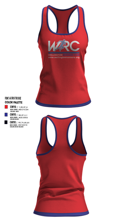 Wellington Runners Club 55706175 Women's Track Singlet - 1