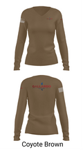 Gallardo Floor’s 5425578 Women's Long Sleeve V-neck Shirt - 17