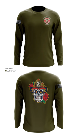 Long Sleeve Performance Shirt, Carpentersville Fire Department, Fire Department, Teamtime, Team time, sublimation, custom sports apparel, team uniforms, spirit wear, spiritwear, sports uniforms, custom shirts, team store, custom team store, fundraiser sports, apparel fundraiser