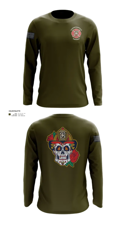 Carpentersville Fire Department 52158463 Long Sleeve Performance Shirt 23