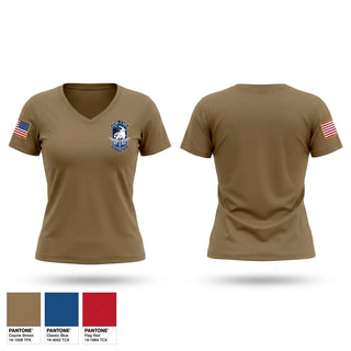 Womens Short Sleeve Vneck Shirt, Detachment 002, Air Force, Teamtime, Team time, sublimation, custom sports apparel, team uniforms, spirit wear, spiritwear, sports uniforms, custom shirts, team store, custom team store, fundraiser sports, apparel fundraiser