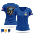 Team Blue Lafourche Women's Short Sleeve V-neck Shirt - 1