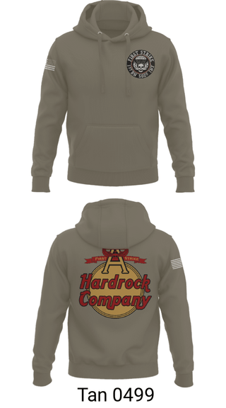 Hoodie, Hardrock Company, Army, Teamtime, Team time, sublimation, custom sports apparel, team uniforms, spirit wear, spiritwear, sports uniforms, custom shirts, team store, custom team store, fundraiser sports, apparel fundraiser