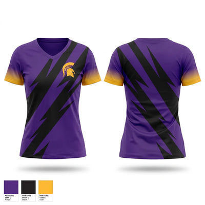 Spartans Women's Short Sleeve V-neck Shirt - 1