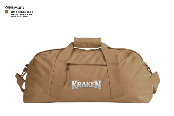 Duffle Bag, 55th ComCam Kraken, Army, Teamtime, Team time, sublimation, custom sports apparel, team uniforms, spirit wear, spiritwear, sports uniforms, custom shirts, team store, custom team store, fundraiser sports, apparel fundraiser
