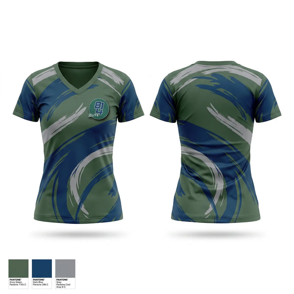Womens Short Sleeve Vneck Shirt, 814 Elite, Softball, Teamtime, Team time, sublimation, custom sports apparel, team uniforms, spirit wear, spiritwear, sports uniforms, custom shirts, team store, custom team store, fundraiser sports, apparel fundraiser