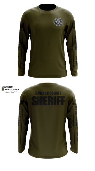 Long Sleeve Performance Shirt, Dawson County Sheriff’s Office, Police, Teamtime, Team time, sublimation, custom sports apparel, team uniforms, spirit wear, spiritwear, sports uniforms, custom shirts, team store, custom team store, fundraiser sports, apparel fundraiser