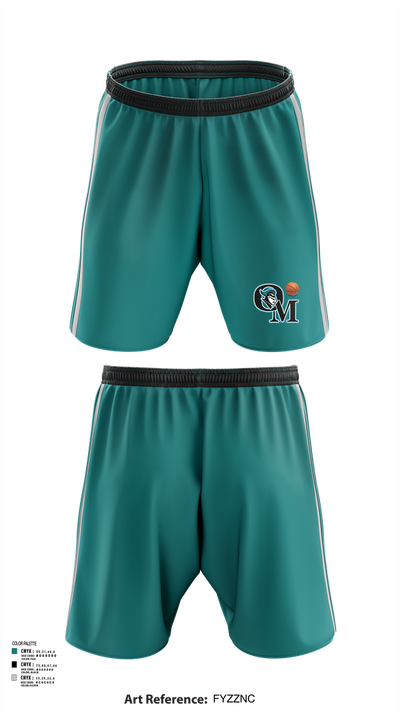 Organ Mountain Knights Basketball 63063900 Athletic Shorts With Pockets - 40