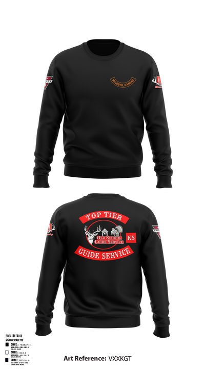 Old School Guide Service 17120753 Crew Neck Sweatshirt - 5