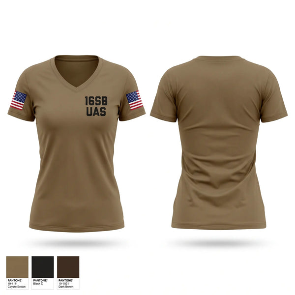 Womens Short Sleeve Vneck Shirt, 16SB UAS, Army, Teamtime, Team time, sublimation, custom sports apparel, team uniforms, spirit wear, spiritwear, sports uniforms, custom shirts, team store, custom team store, fundraiser sports, apparel fundraiser
