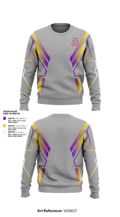 Gray Court-Owings Football and Cheer 40103695 Crew Neck Sweatshirt - 1