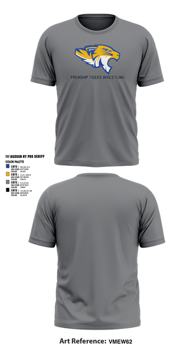 Frenship Tigers Wrestling 20717711 Short Sleeve Performance Shirt - 2