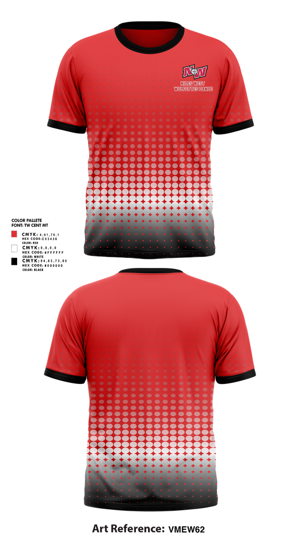 Short Sleeve Performance Shirt, Niles West Wolfettes Dance, Spirit Store, Teamtime, Team time, sublimation, custom sports apparel, team uniforms, spirit wear, spiritwear, sports uniforms, custom shirts, team store, custom team store, fundraiser sports, apparel fundraiser