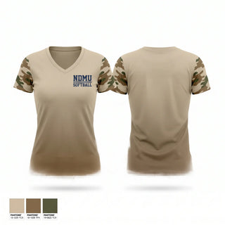 Womens Short Sleeve Vneck Shirt, NDMU, Softball, Teamtime, Team time, sublimation, custom sports apparel, team uniforms, spirit wear, spiritwear, sports uniforms, custom shirts, team store, custom team store, fundraiser sports, apparel fundraiser