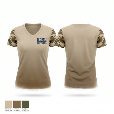 NDMU Women's Short Sleeve V-neck Shirt - 1