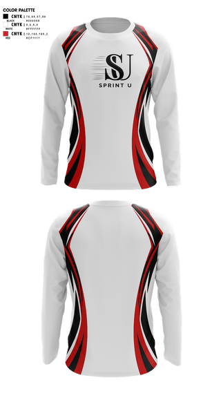 Long Sleeve Performance Shirt, Sprint U, Track & Field, Teamtime, Team time, sublimation, custom sports apparel, team uniforms, spirit wear, spiritwear, sports uniforms, custom shirts, team store, custom team store, fundraiser sports, apparel fundraiser