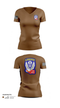 1st Battalion 503rd Infantry Regiment 53542236 Women's Short Sleeve V-neck Shirt - 21