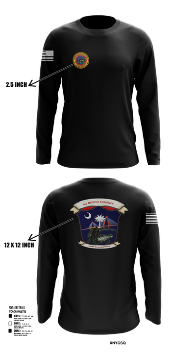 4th Medical Logistics 59116448 Long Sleeve Performance Shirt 103