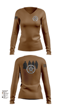 PENDLETON COUNTY SHERIFF'S DEPARTMENT 28276365 Women's Long Sleeve V-neck Shirt - 1