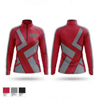 Quarter Zip Jacket, Concord Raiders, Women's Lacrosse, Teamtime, Team time, sublimation, custom sports apparel, team uniforms, spirit wear, spiritwear, sports uniforms, custom shirts, team store, custom team store, fundraiser sports, apparel fundraiser